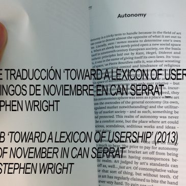 Translation LAB_”Toward a Lexicon of Usership” (2013), Stephen Wright