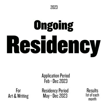 Ongoing Residency Open Call for 2023 and 2024